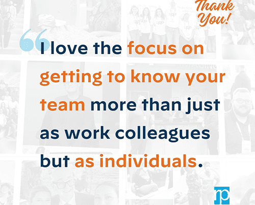 teammate appreciation quote I love the focus on getting to know your team more than just colleagues but as individuals.