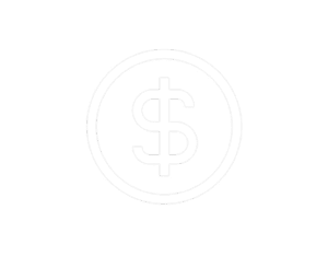 minimalist logo of a dollar with a circle around it